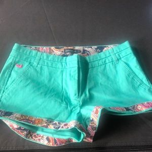Southern Marsh Brighton Size 6 aqua colored short.